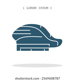 Vector symbol. Chef hat icon illustration. Stock vector symbol illustration design.