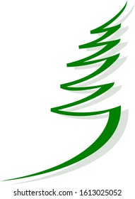 Vector symbol of a Christmas tree
