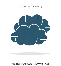 Vector symbol. Cloud icon illustration. Stock vector symbol illustration design.