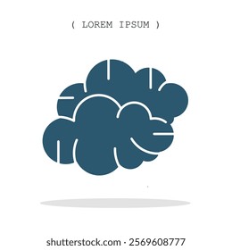 Vector symbol. Cloud icon illustration. Stock vector symbol illustration design.