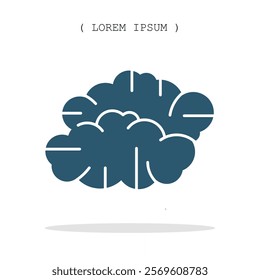 Vector symbol. Cloud icon illustration. Stock vector symbol illustration design.
