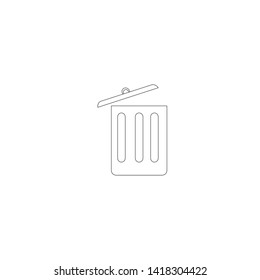 vector symbol of colorful bins