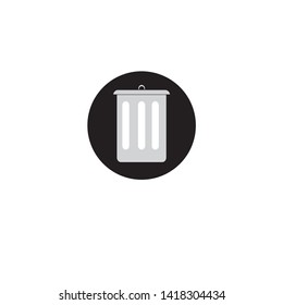 vector symbol of colorful bins