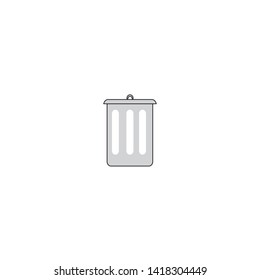 vector symbol of colorful bins