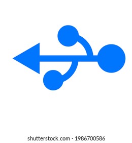 Vector a symbol of the connector between devices in a computer network