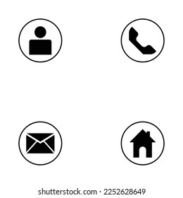 icono del logotipo de la oficina de contacto del símbolo vector. estilo sencillo y elegante de ilustración plana. excelente para oficina, contacto, web, comunicación, información, teléfono, plano, tecnología, teléfono, etc.