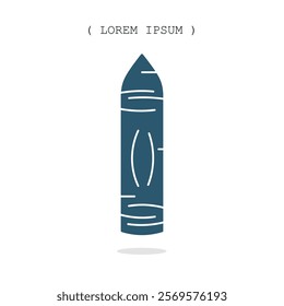 Vector symbol. Crayon icon illustration. Stock vector symbol illustration design.