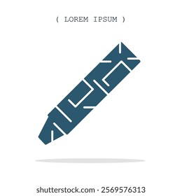 Vector symbol. Crayon icon illustration. Stock vector symbol illustration design.