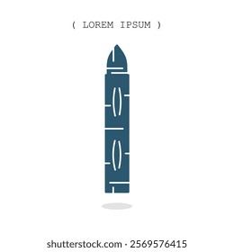 Vector symbol. Crayon icon illustration. Stock vector symbol illustration design.