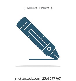 Vector symbol. Crayon icon illustration. Stock vector symbol illustration design.