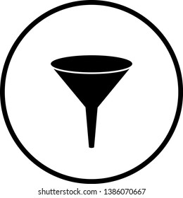 Vektorsymbol mit einem Trichter