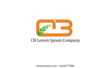 Vector symbol design letter C B