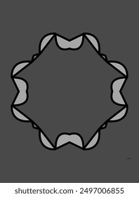 Vektorsymbol-Design, Logo für Tapete, Stoff, Aufkleber
