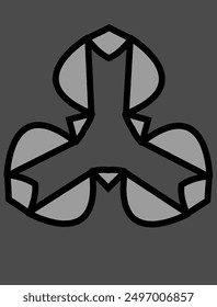 vector symbol design, logo for wallpaper, fabric, sticker