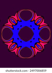 Vektorsymbol-Design, Logo für Tapete, Stoff, Aufkleber