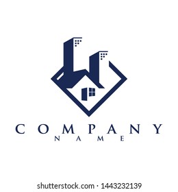 Vector symbol design for real estate company.