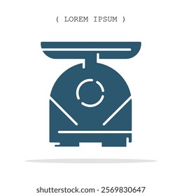 Vector symbol. Digital scales icon illustration. Stock vector symbol illustration design.