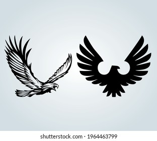 Vector symbol with eagle logo