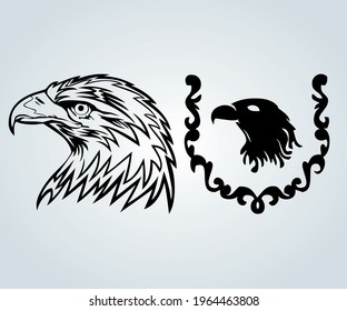 Vector symbol with eagle logo