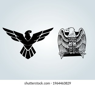 Vector symbol with eagle logo