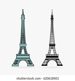 Vector Symbol Eiffel Tower