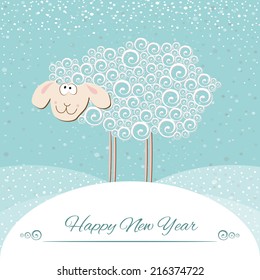 Vector symbol element for New Year's design.