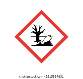 Símbolo vetorial para substâncias perigosas para o ambiente