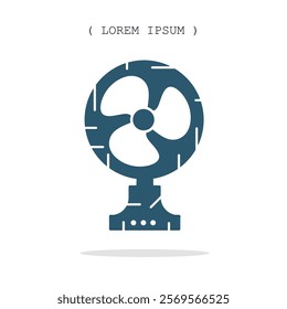 Vector symbol. Fan icon illustration. Stock vector symbol illustration design.