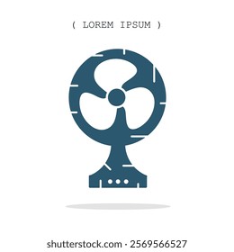 Vector symbol. Fan icon illustration. Stock vector symbol illustration design.
