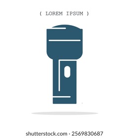 Vector symbol. Flashlight icon illustration. Stock vector symbol illustration design.