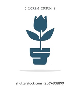 Vector symbol. Flower icon illustration. Stock vector symbol illustration design.