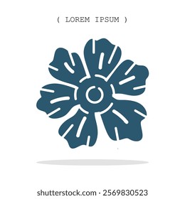 Vector symbol. Flower icon illustration. Stock vector symbol illustration design.