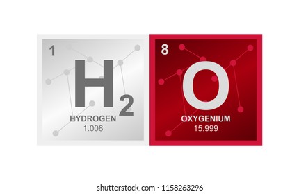 Vector Symbol Hydrogen Peroxide H2o2 Compound Stock Vector (Royalty ...