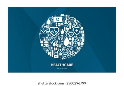 vector symbol healthcare background illustration medical