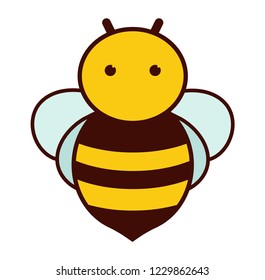 vector symbol honey bee simple