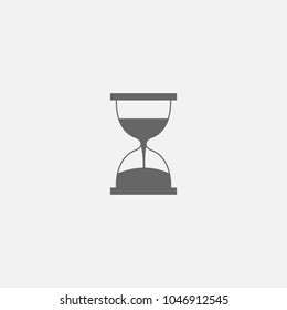 Vector symbol of hourglass web line icon