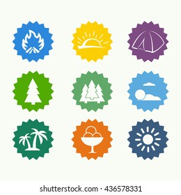 Vector symbol or icon design element template.