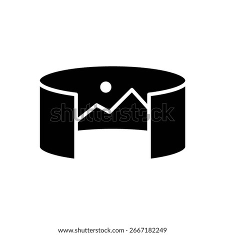 A vector symbol and icon illustration for immersive design.