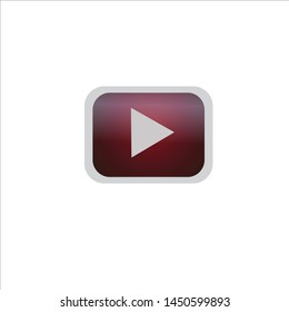 Vector symbol icon Play button on CD player