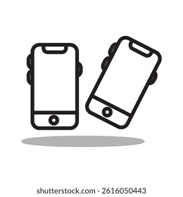 Vector symbol illustration of cell phone icon EPS 10