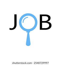 vector symbol of job search concept.