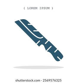 Vector symbol. Knife icon illustration. Stock vector symbol illustration design.