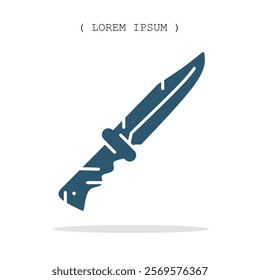 Vector symbol. Knife icon illustration. Stock vector symbol illustration design.