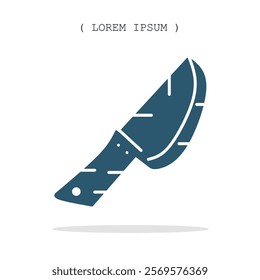 Vector symbol. Knife icon illustration. Stock vector symbol illustration design.