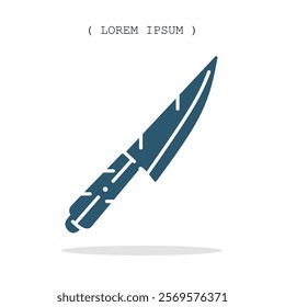Vector symbol. Knife icon illustration. Stock vector symbol illustration design.
