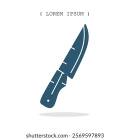 Vector symbol. Knife icon illustration. Stock vector symbol illustration design.