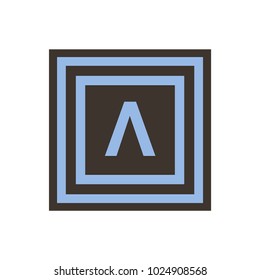 Vector symbol of letter Lambda from the Greek alphabet