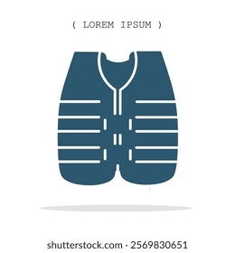 Vector symbol. Life jacket icon illustration. Stock vector symbol illustration design.