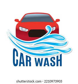 Vector Symbol, Logo of Car Wash, isolated on white background