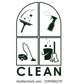 Vector Symbol or Logo Cleaning